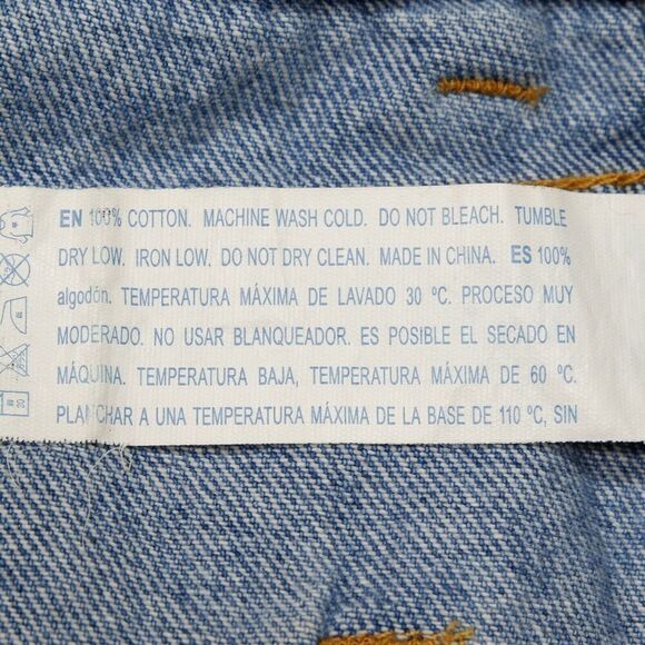 Forever 21 Shorts Womens Size 29 High Rise Button Fly Distressed Blue Cotton - Picture 8 of 9